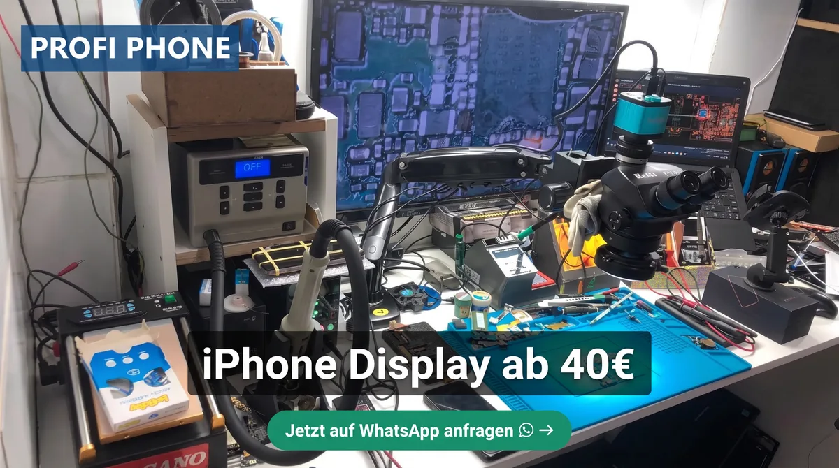iPhone Display-Reparatur – alle Modelle (8 bis 17 Pro Max) in Leipzig — Profi Phone